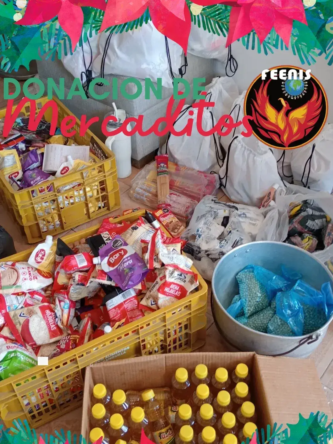 Entrega de mercaditos a las familias de la comunidad